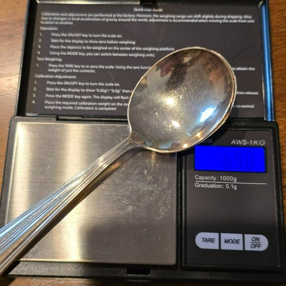 Sterling Silver Alvin Chapel Bells Soup Spoons Vintage Set Of 2 6.25" 69g HS110 - Picture 7 of 7